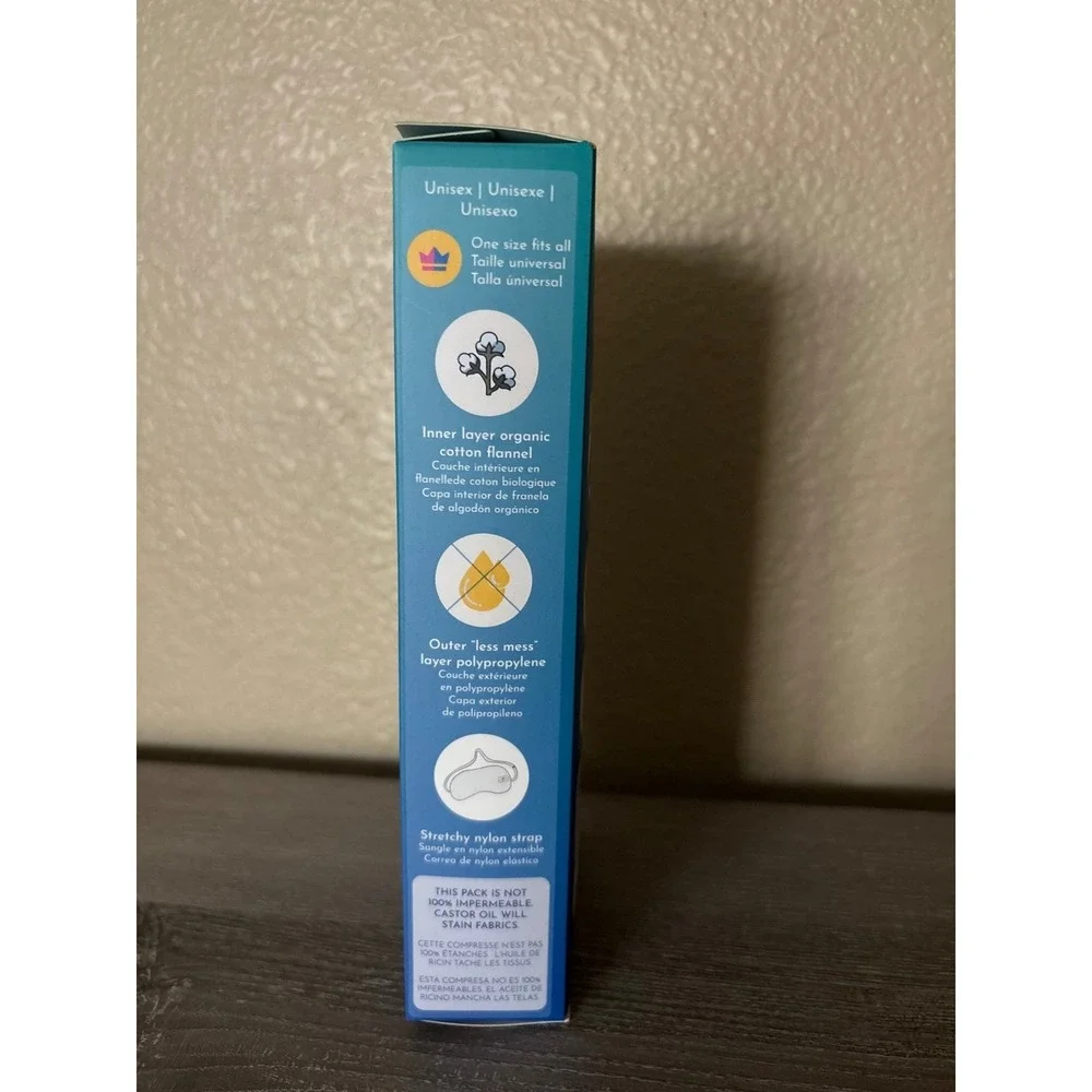 NIB Queen of the Thrones Castor Oil Pack - Eyes Organic Cotton Flannel Eye Mask‎